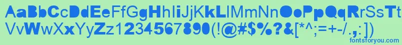 ERROR    Font – Blue Fonts on Green Background