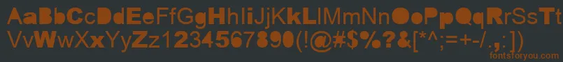ERROR    Font – Brown Fonts on Black Background