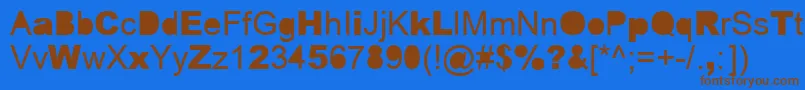ERROR    Font – Brown Fonts on Blue Background