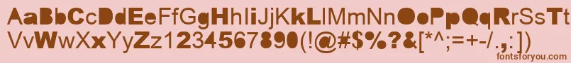 ERROR    Font – Brown Fonts on Pink Background