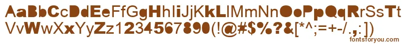 ERROR   -fontti – ruskeat fontit valkoisella taustalla