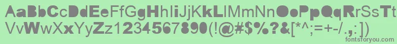Czcionka ERROR    – szare czcionki na zielonym tle