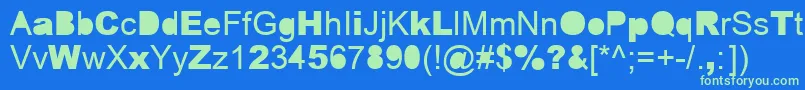 Шрифт ERROR    – зелёные шрифты на синем фоне