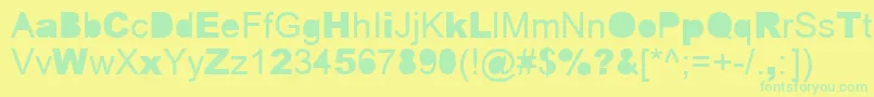 ERROR    Font – Green Fonts on Yellow Background