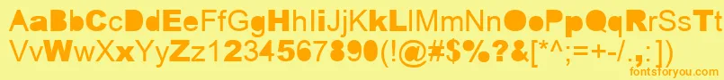 ERROR    Font – Orange Fonts on Yellow Background