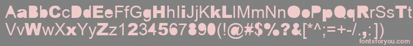 フォントERROR    – 灰色の背景にピンクのフォント