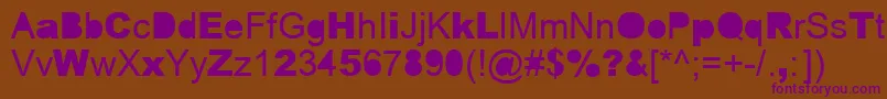 ERROR   -Schriftart – Violette Schriften auf braunem Hintergrund