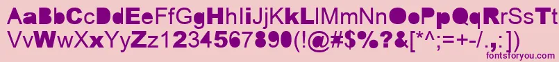 ERROR   -fontti – violetit fontit vaaleanpunaisella taustalla