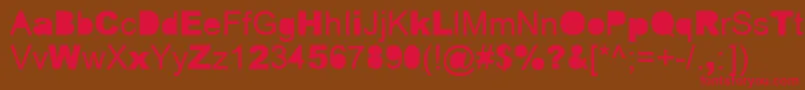 ERROR    Font – Red Fonts on Brown Background