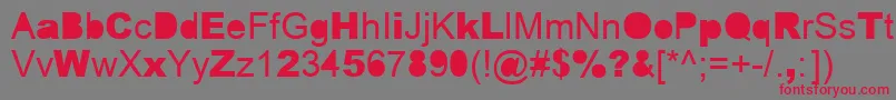 ERROR    Font – Red Fonts on Gray Background