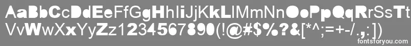 ERROR   -Schriftart – Weiße Schriften auf grauem Hintergrund