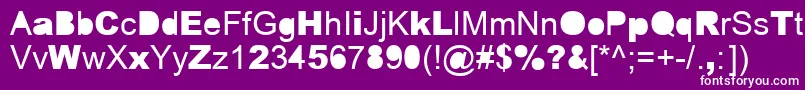 Шрифт ERROR    – белые шрифты на фиолетовом фоне