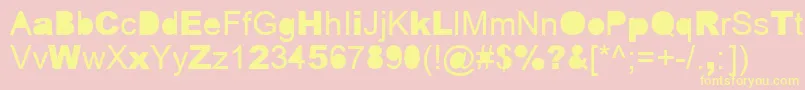 ERROR   -Schriftart – Gelbe Schriften auf rosa Hintergrund