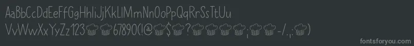 Erstwhile Line DEMO Font – Gray Fonts on Black Background