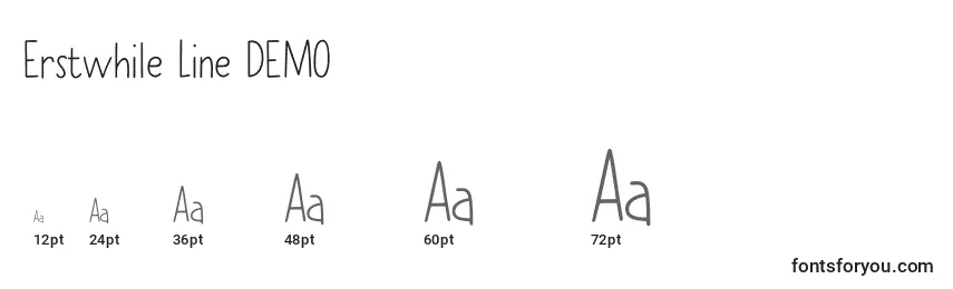 Erstwhile Line DEMO Font Sizes