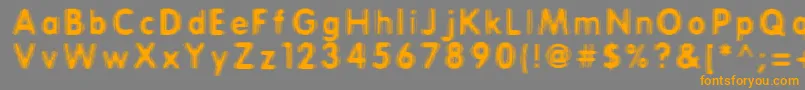 ERTHQAKE Font – Orange Fonts on Gray Background