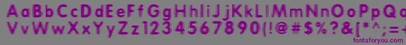 ERTHQAKE Font – Purple Fonts on Gray Background