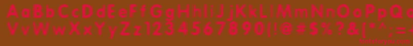 ERTHQAKE Font – Red Fonts on Brown Background