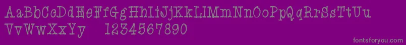 EryxCartoonDemo Font – Gray Fonts on Purple Background