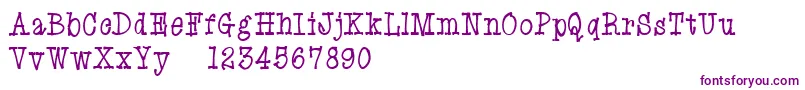 フォントEryxCartoonDemo – 紫色のフォント