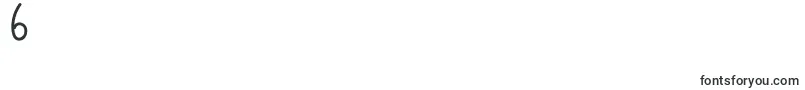 ESCAMPURENAK-Schriftart – Schriften für die Ziffer 6