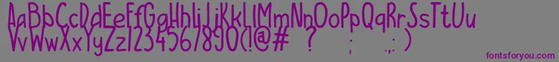 En savoir plus sur la police ESCAMPURENAK Police ESCAMPURENAK – polices violettes sur fond gris