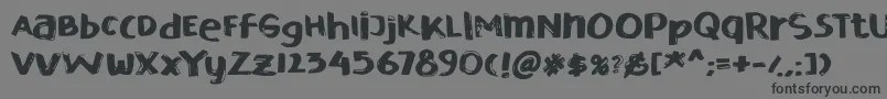 Esdegan-Schriftart – Schwarze Schriften auf grauem Hintergrund
