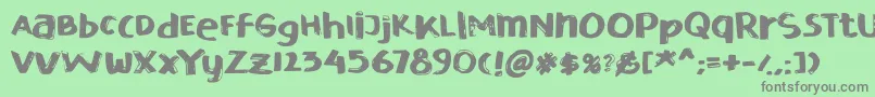 Esdegan Font – Gray Fonts on Green Background