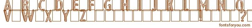 fuente Eshop Advert – Fuentes Marrones Sobre Fondo Blanco