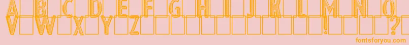 Lisätietoja Eshop Advert-fontista Eshop Advert-fontti – oranssit fontit vaaleanpunaisella taustalla