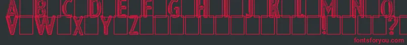 Eshop Advert Font – Red Fonts on Black Background