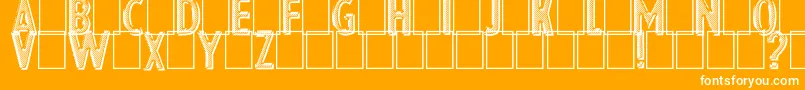 Eshop Advert Font – White Fonts on Orange Background