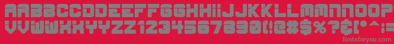 esp bold Font – Gray Fonts on Red Background