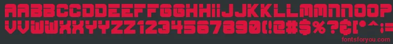 esp bold Font – Red Fonts on Black Background