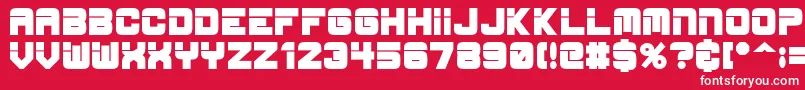 フォントesp bold – 赤い背景に白い文字