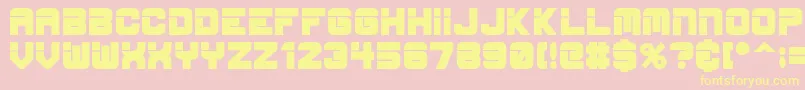 esp bold Font – Yellow Fonts on Pink Background