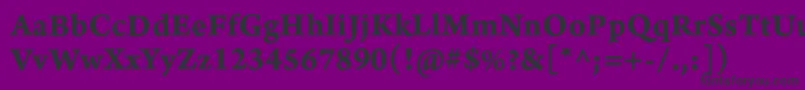 ArnoproBold08pt Font – Black Fonts on Purple Background