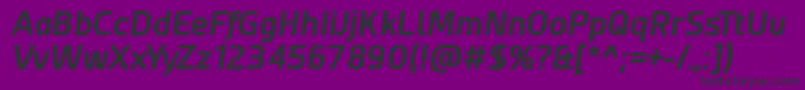 Fonte Esphimere Bold Italic – fontes pretas em um fundo violeta