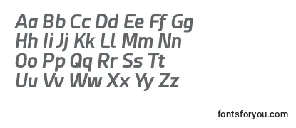 Esphimere Bold Italic -fontin tarkastelu