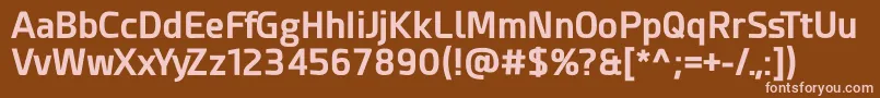 Esphimere Bold Font – Pink Fonts on Brown Background