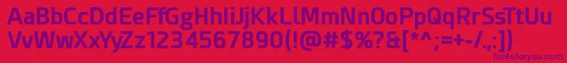 Esphimere Bold Font – Purple Fonts on Red Background