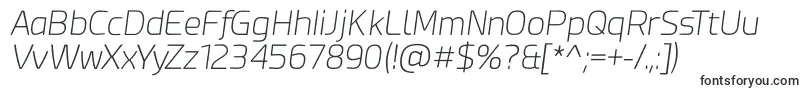 Шрифт Esphimere Extra Light Italic – OTF шрифты