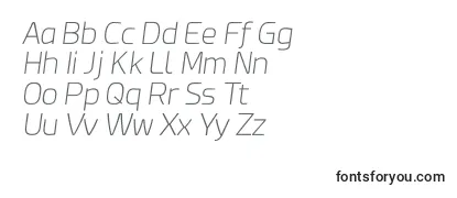 Esphimere Extra Light Italic-fontti