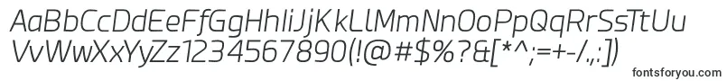 Esphimere Light Italic Font – OTF Fonts