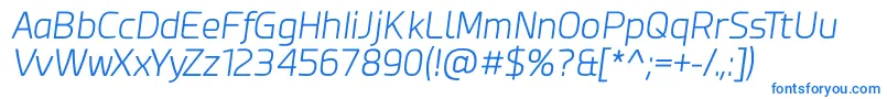 fuente Esphimere Light Italic – Fuentes Azules