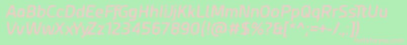 Esphimere Semi Bold Italic Font – Pink Fonts on Green Background