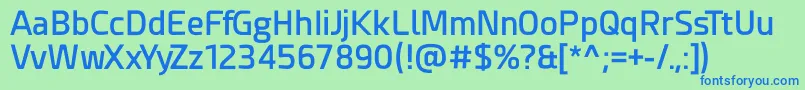 Esphimere Semi Bold Font – Blue Fonts on Green Background