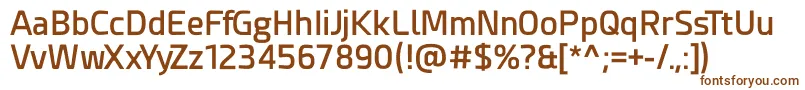 Esphimere Semi Bold Font – Brown Fonts on White Background