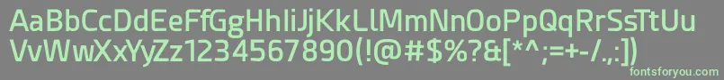 Esphimere Semi Bold-fontti – vihreät fontit harmaalla taustalla