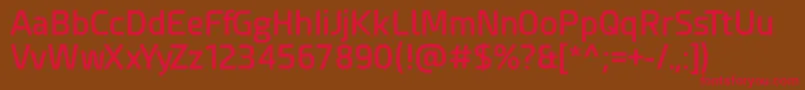 Esphimere Semi Bold Font – Red Fonts on Brown Background